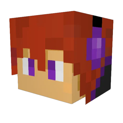 Archenemy7 Minecraft avatar head, 3D render