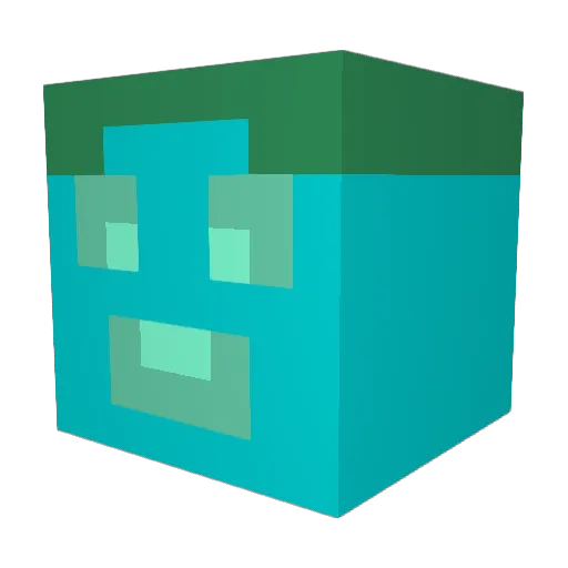 Archenx899 Minecraft avatar head, 3D render