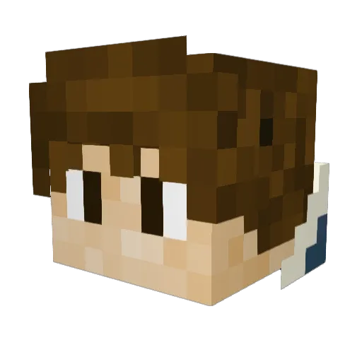 ArcherApollo14 Minecraft avatar head, 3D render