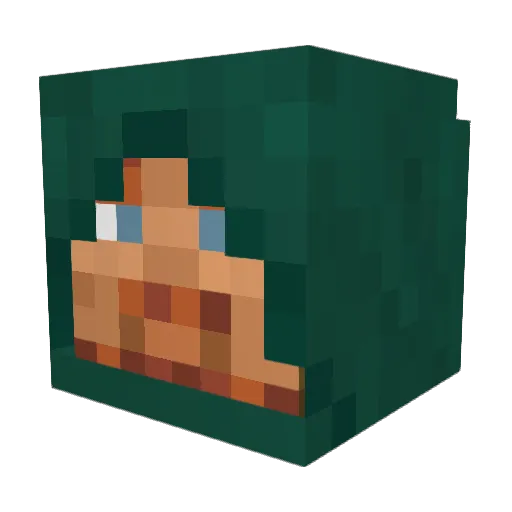 ArcherDave Minecraft avatar head, 3D render