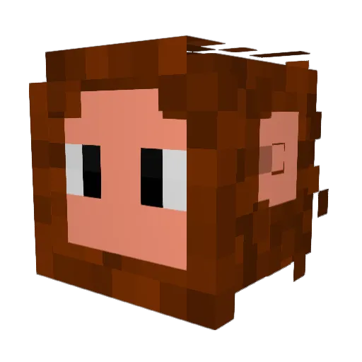 ArcherHume Minecraft avatar head, 3D render