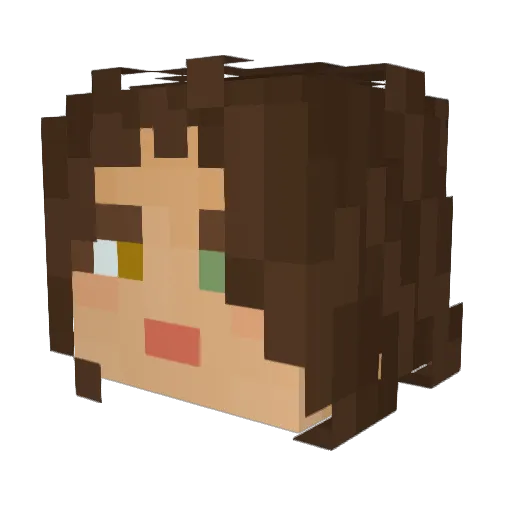 ArcherLeo15 Minecraft avatar head, 3D render