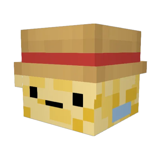 ArcherLxx Minecraft avatar head, 3D render
