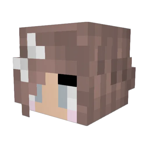 ArcherLynn Minecraft avatar head, 3D render