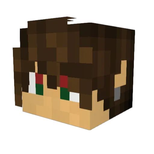 ArcherShade Minecraft avatar head, 3D render