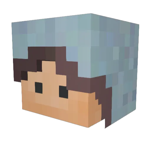 ArcherYeti Minecraft avatar head, 3D render