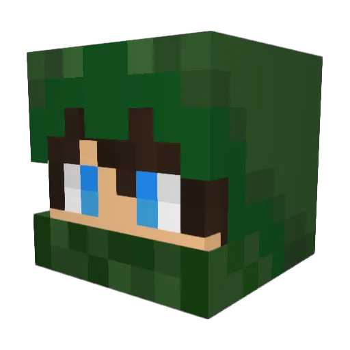 Archer_144 Minecraft avatar head, 3D render