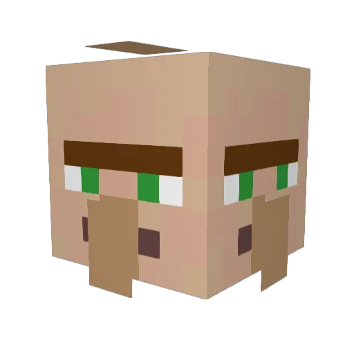 Archer_272 Minecraft avatar head, 3D render