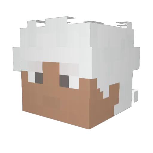 Archer_Emiya3 Minecraft avatar head, 3D render