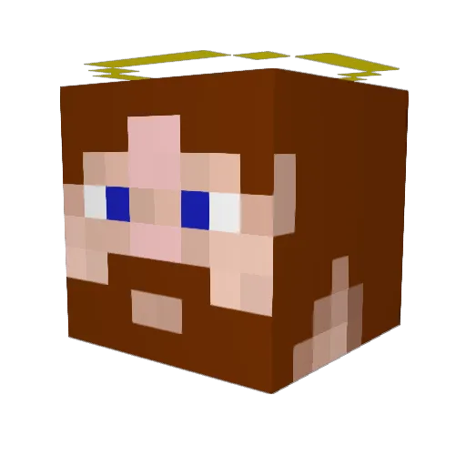 Archeryx Minecraft avatar head, 3D render
