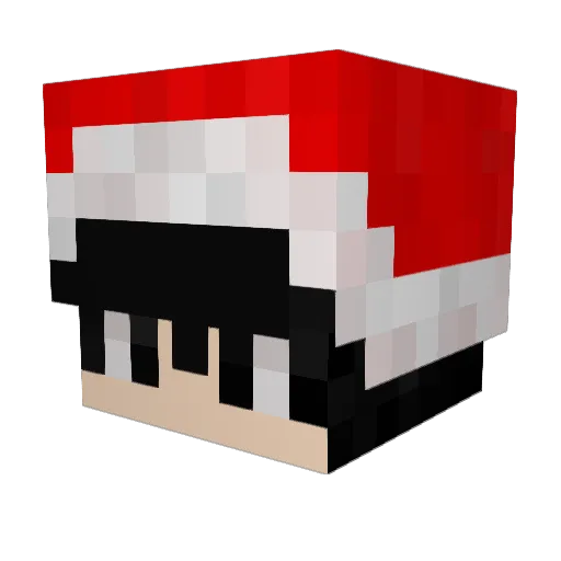 Archesty Minecraft avatar head, 3D render