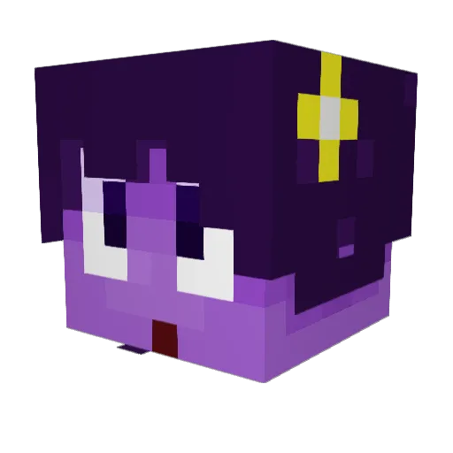 ArchiAcliss Minecraft avatar head, 3D render