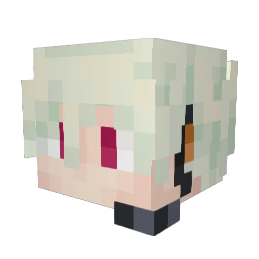 Archibaldcn Minecraft avatar head, 3D render