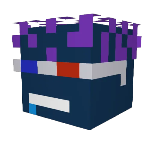 Archibaldthewise Minecraft avatar head, 3D render