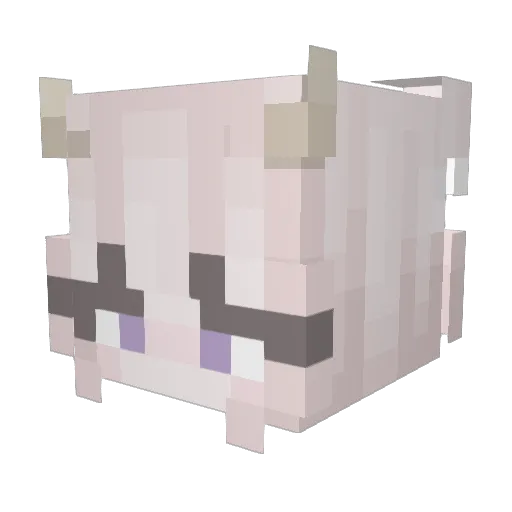 Archickens Minecraft avatar head, 3D render