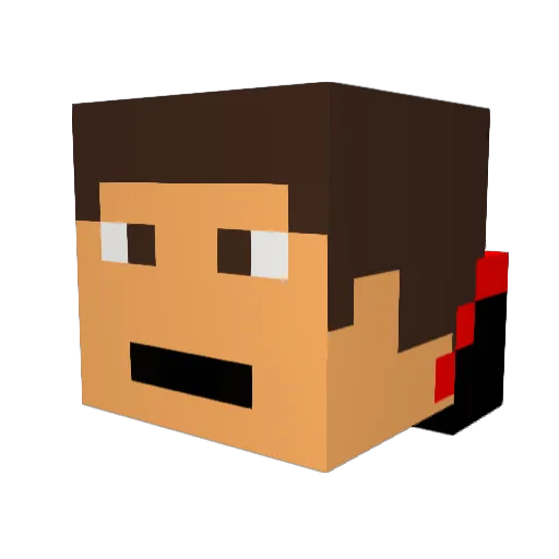 Archie0002 Minecraft avatar head, 3D render