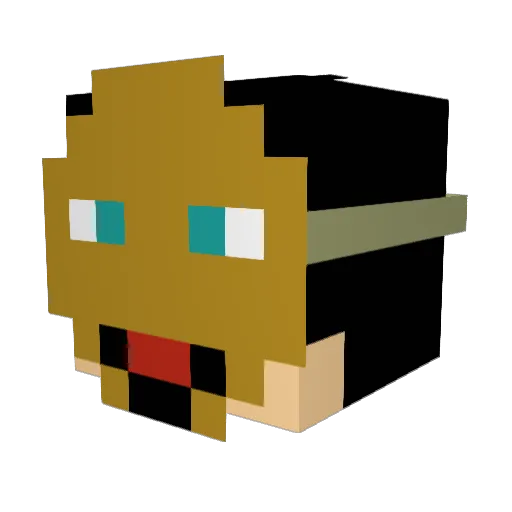 Archie235 Minecraft avatar head, 3D render