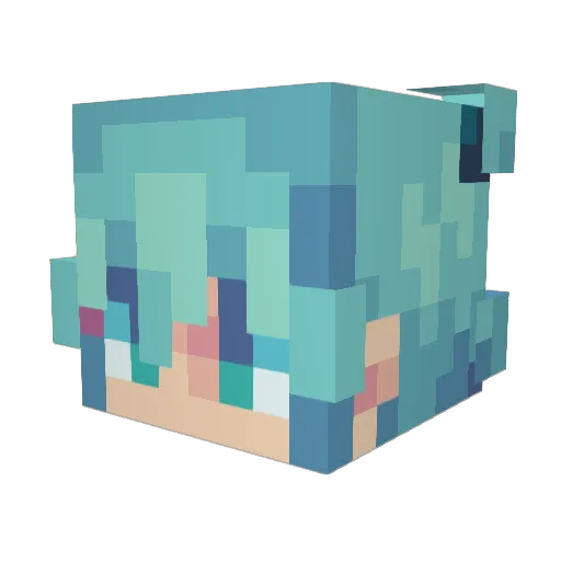 ArchieBold_ Minecraft avatar head, 3D render