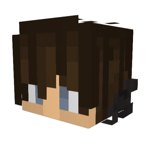 ArchieIsClown Minecraft avatar head, 3D render