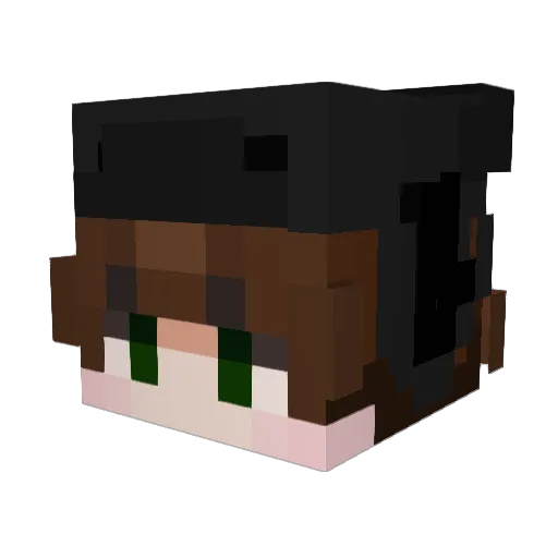 ArchieZig Minecraft avatar head, 3D render