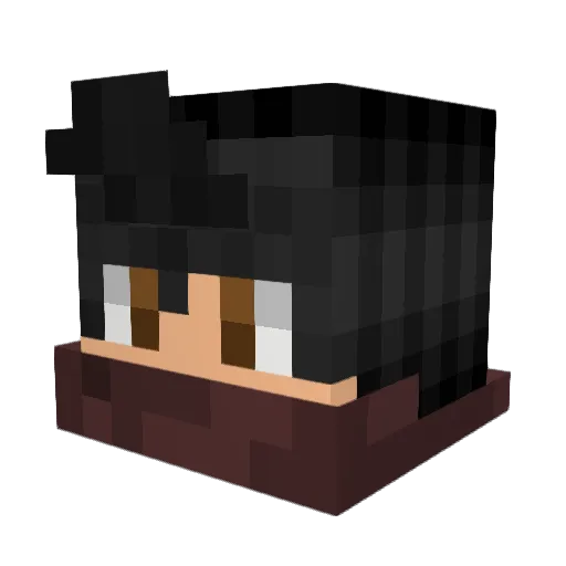 Archieboi Minecraft avatar head, 3D render