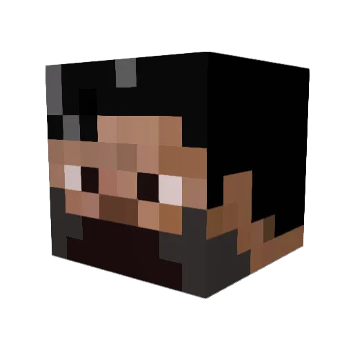 Archiel_ Minecraft avatar head, 3D render