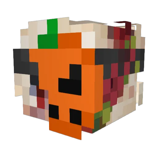 Archimede13re Minecraft avatar head, 3D render