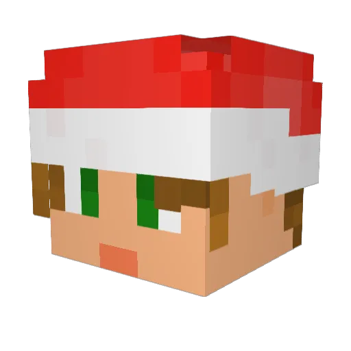 ArchitectAH Minecraft avatar head, 3D render