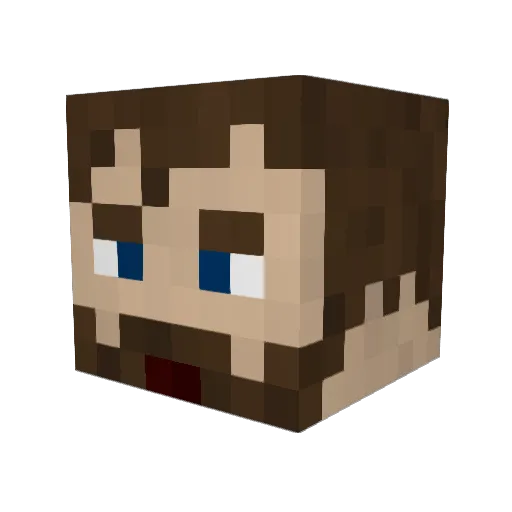 Architect_King Minecraft avatar head, 3D render