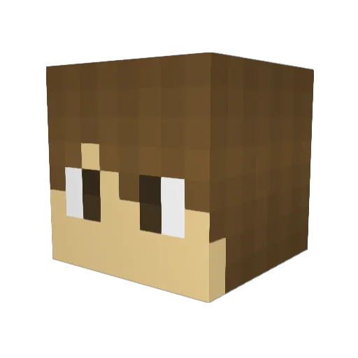 Archivauld Minecraft avatar head, 3D render