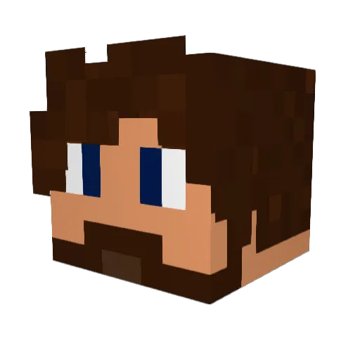 Archmage470 Minecraft avatar head, 3D render