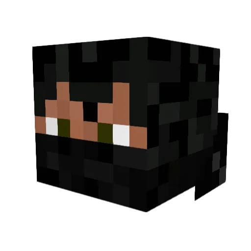 Archmarl Minecraft avatar head, 3D render