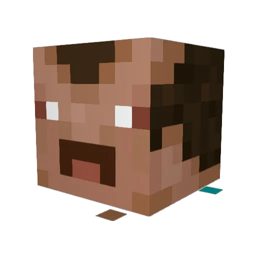 Archolas Minecraft avatar head, 3D render