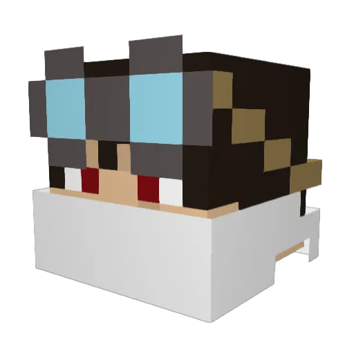 ArchonSix Minecraft avatar head, 3D render