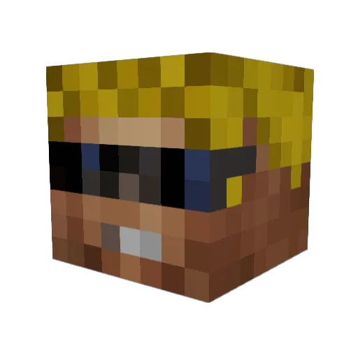 Archonz Minecraft avatar head, 3D render