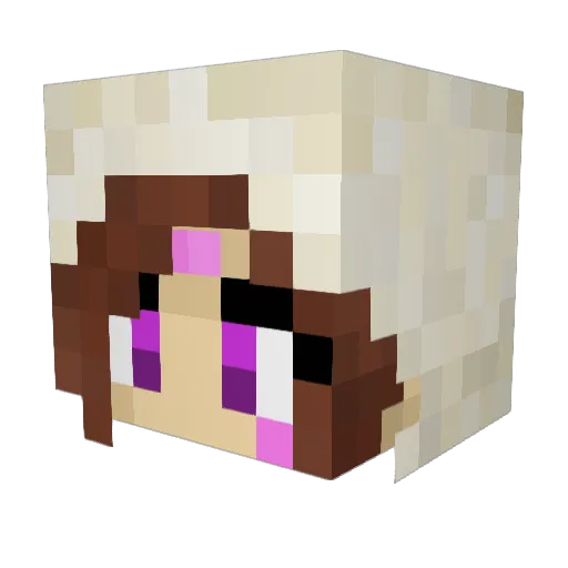 Archora Minecraft avatar head, 3D render