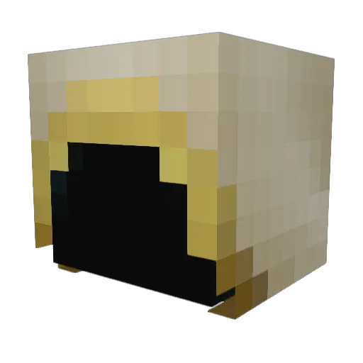 Archpharaoh Minecraft avatar head, 3D render