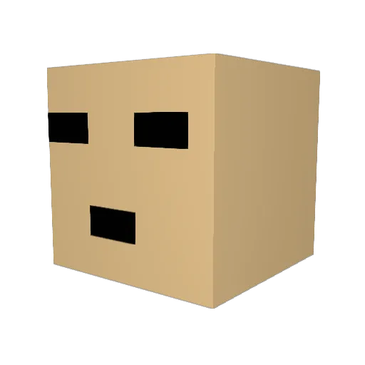 Archtech Minecraft avatar head, 3D render