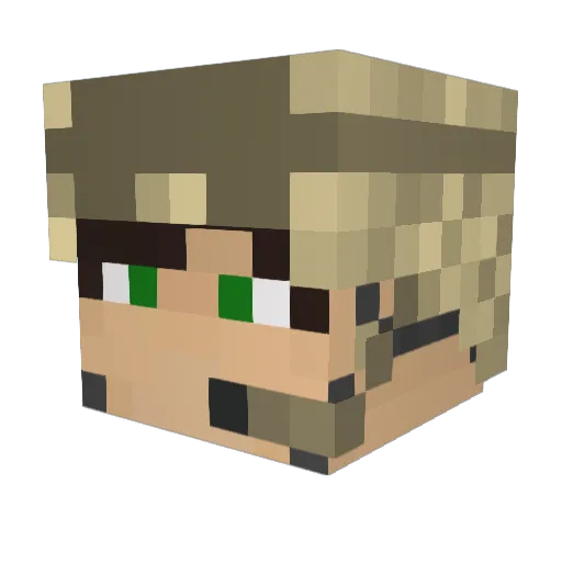 Archytech14 Minecraft avatar head, 3D render