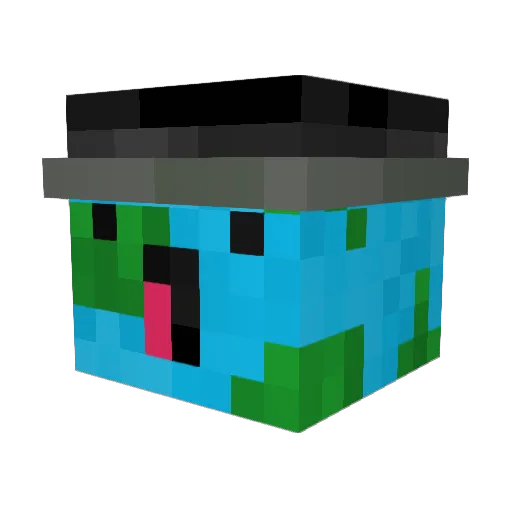 Archytip Minecraft avatar head, 3D render