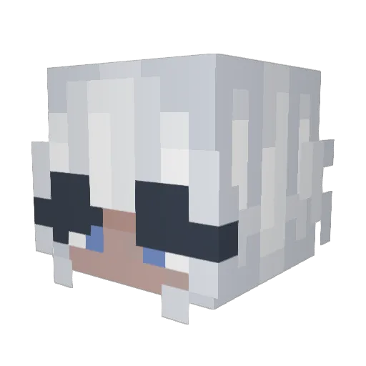 Arcilles Minecraft avatar head, 3D render