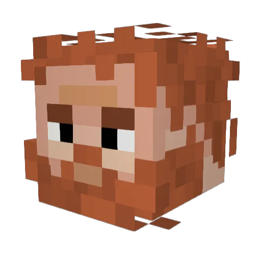 Arcitix Minecraft avatar head, 3D render