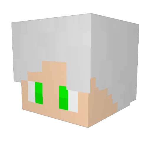 Arcknive Minecraft avatar head, 3D render