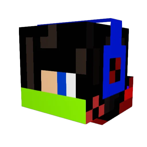 Arckoss300 Minecraft avatar head, 3D render