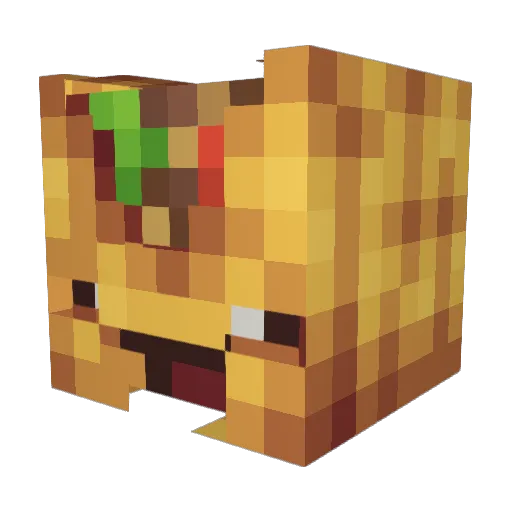 Arcksolo Minecraft avatar head, 3D render