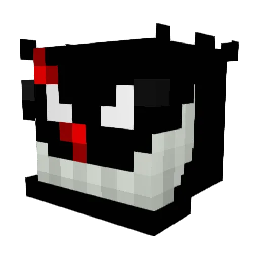 Arcoholic Minecraft avatar head, 3D render