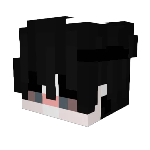 Arconia_ Minecraft avatar head, 3D render