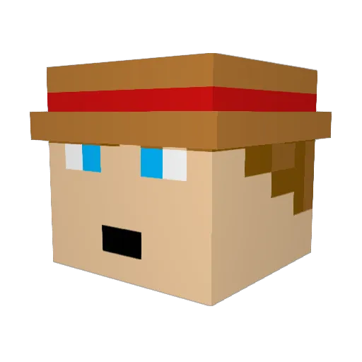 Arct1c_Jedi Minecraft avatar head, 3D render