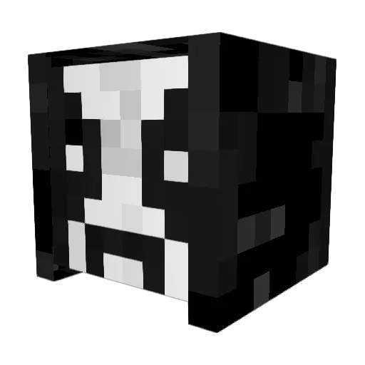 Arcterion Minecraft avatar head, 3D render
