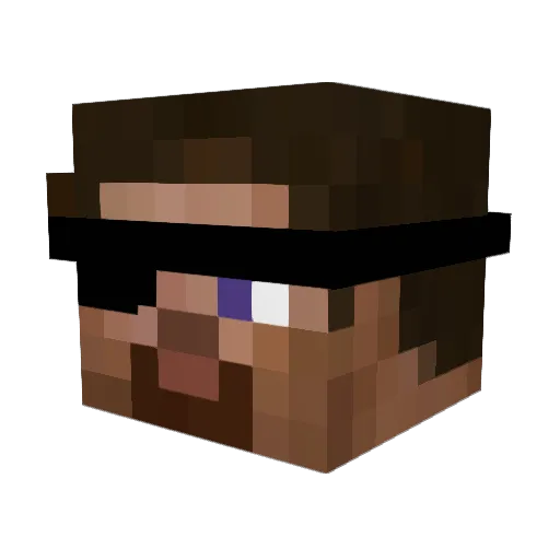 ArcticArrows Minecraft avatar head, 3D render